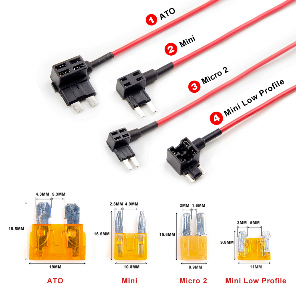 2PCS Circuit Fuse Tap Holder
