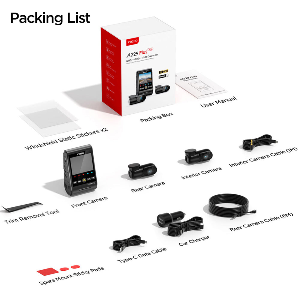 VIOFO A229 PLUS 3CH
